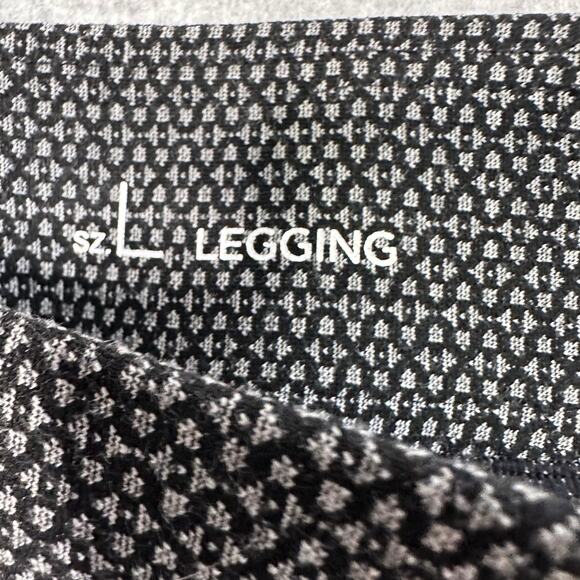 Loft Houndstooth Leggings Womens Black/White Pants Large High Waist Office Work - Picture 4 of 9